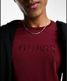 تیشرت مردانه زرشکی GUESS کد 27