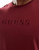 تیشرت مردانه زرشکی GUESS کد 27