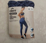 لگ ورزشی زنانه کریویت CRIVIT Funktions Tight آبی نفتی طرح دار کد 37